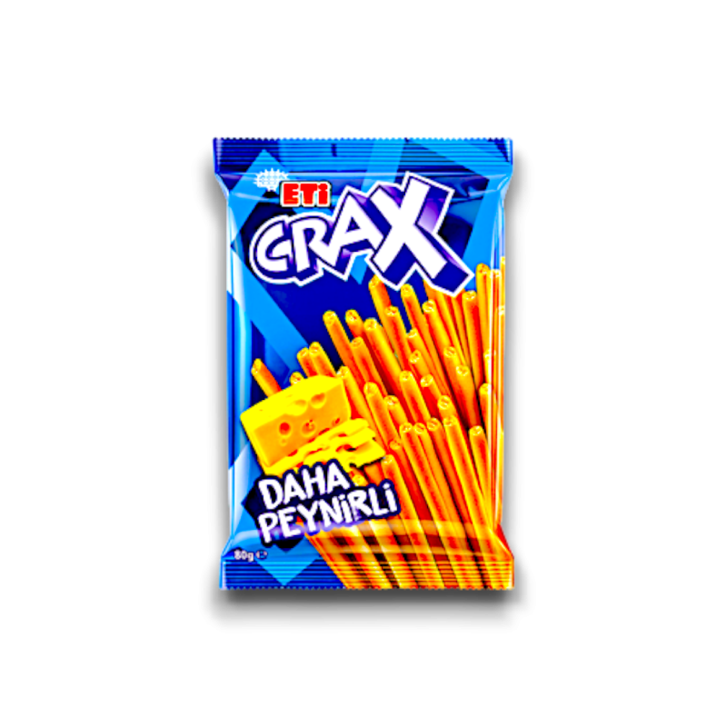 Eti Crax Cheesy Stick Crackers 12x123gr
