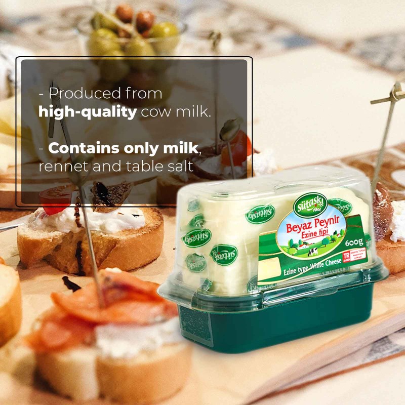 Sutas Ezine Style Classic White Cheese (Ezine Tipi Klasik Beyaz Peynir) 600 G