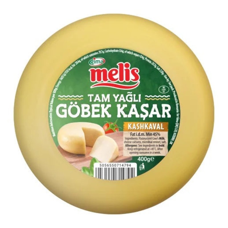 Melis Kashkaval Cheese (Gobek Kasar) 400G