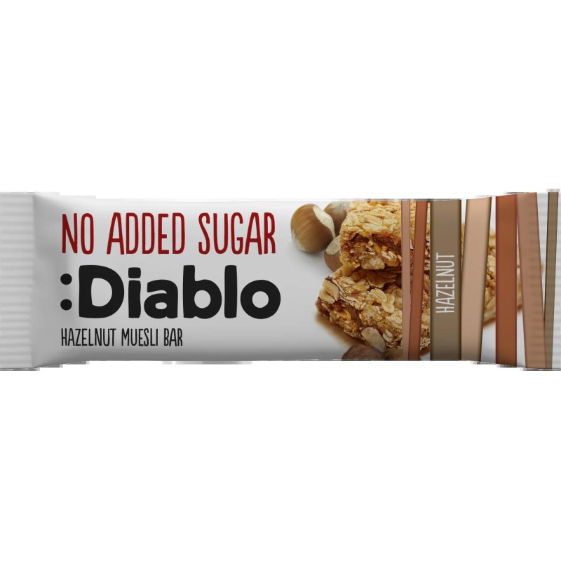Diablo No Added Sugar Hazelnut Muesli Bar (30G)