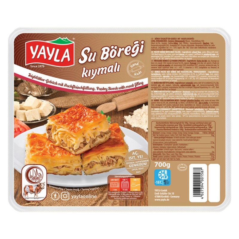 Yayla Kiymali Su Boregi 700G