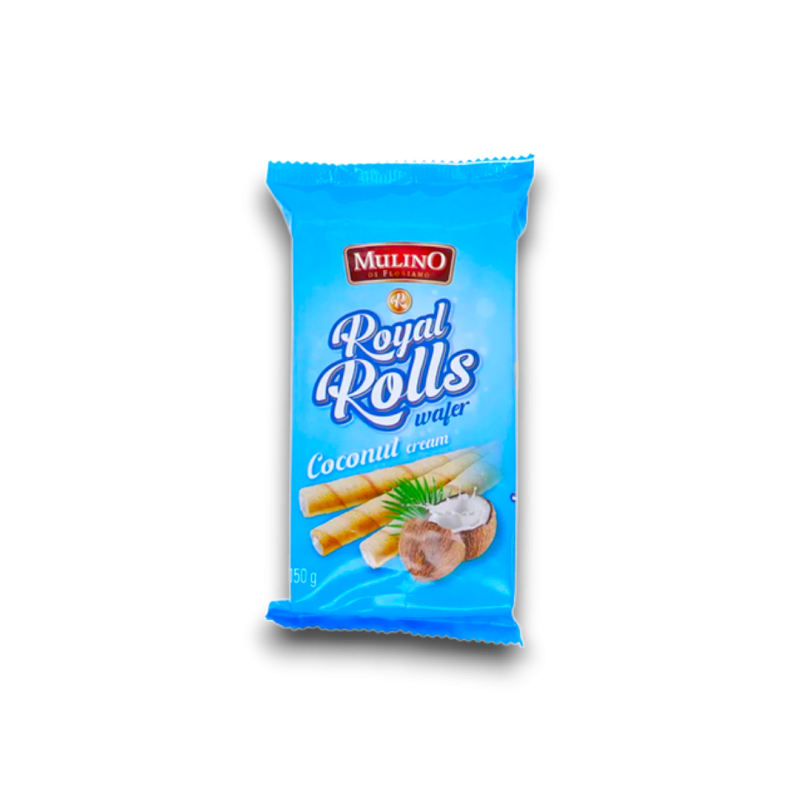 Mulino Wafer Rolls Coconut 150gr