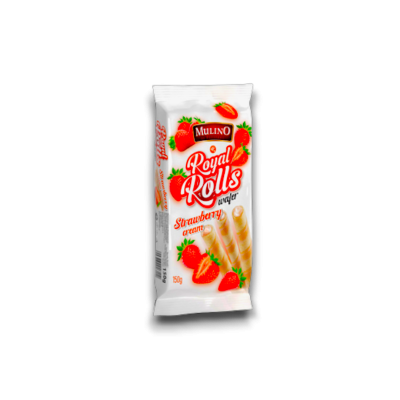 Mulino Wafer Rolls Strawberry 150gr