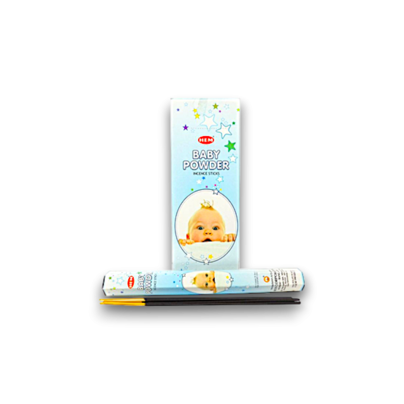 Hem Incense Sticks Baby Powder 20pcs*6packs