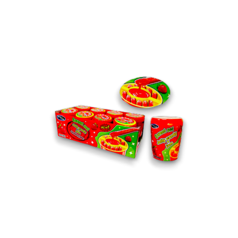Sweetset Jelly Candy+jam Strawberry 96grx8