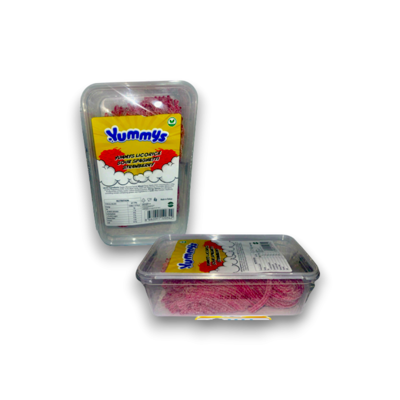 Yummys Licorice Sour Spaghetti Strawberry 1kg