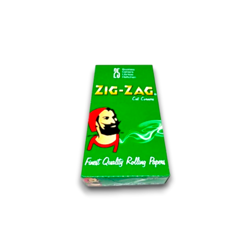 Zig Zag Green Finest Quality Rolling Papers - 25 Booklets