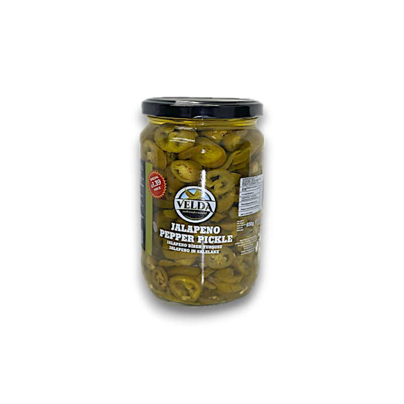 Spice Up Your Snacks with Velda Jalapeno Pickles - Tangy and Delicious! 720gr