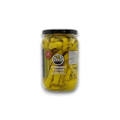 Delicious Velda Lombardi Pepper Pickles (Tatli) - A Tangy and Spicy Delight! 720gr