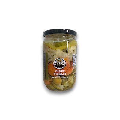 Delicious and Tangy Velda Mixed Pickles - Perfect for Every Meal 720gr