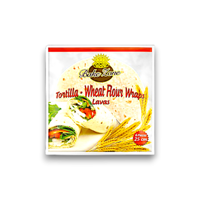Bakezone Tortilla Wrap 25cm*6pcs X15