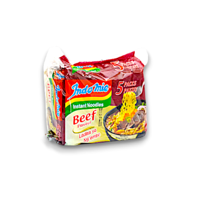 Indomie 5 Pack Beef Flavour Noodles (5*75gr)x8