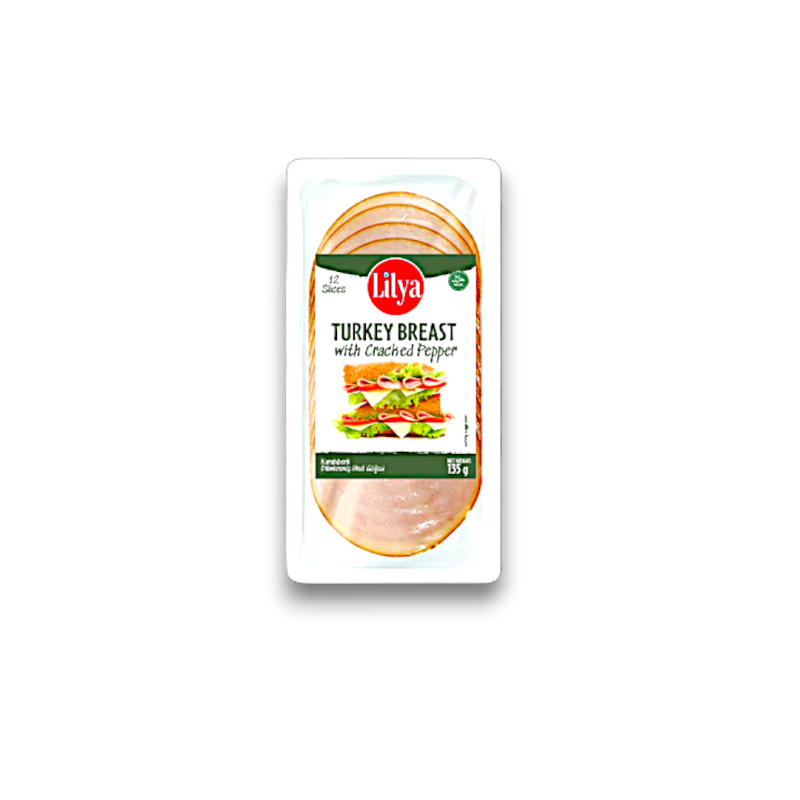 Lilya Sliced Turkey Breast With Cracked Pepper 135gr